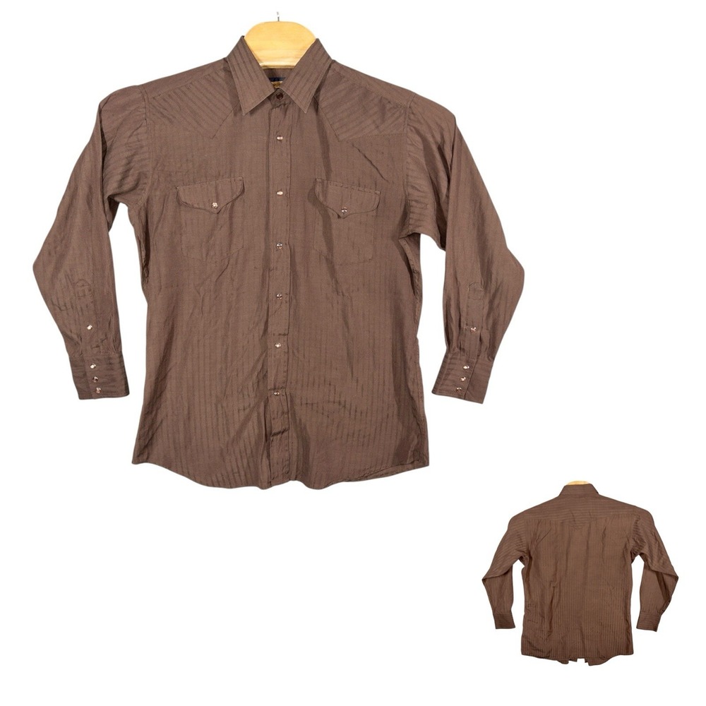 Vtg Panhandle Slim Pearl Snap Western Shirt Mens Medium (16-34) Rodeo‎ Ranchwear